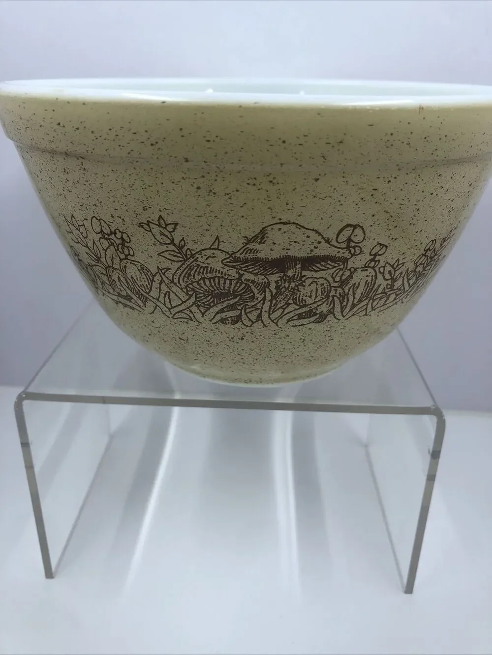 Vintage Pyrex Merry Mushroom  Small Mixing Bowl 401 Rare HTF